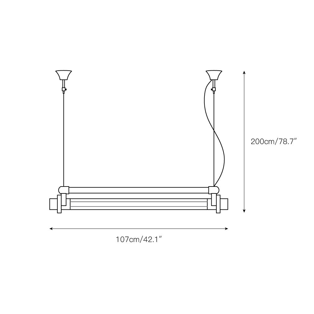 DDR industriële buishanglamp HL3037