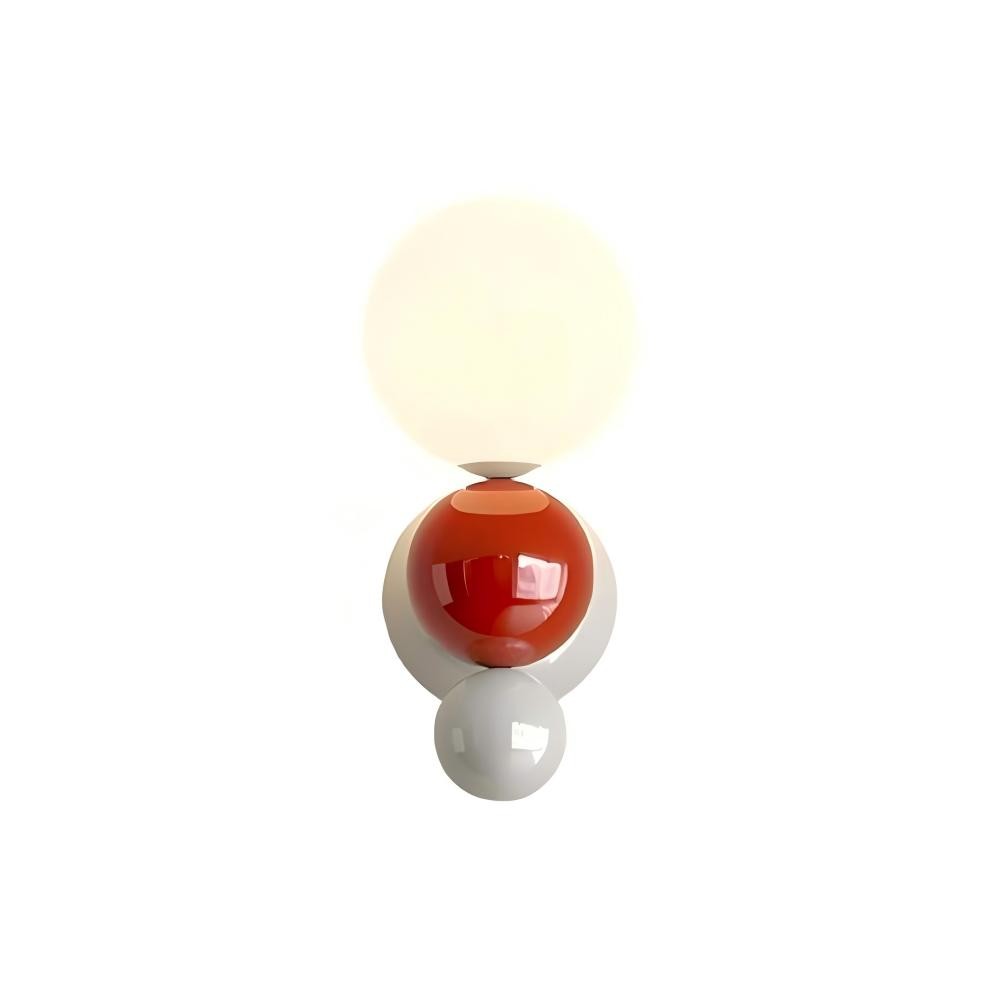 Kleurrijke Crèmekleurige Bolvormige Wandlamp HL321