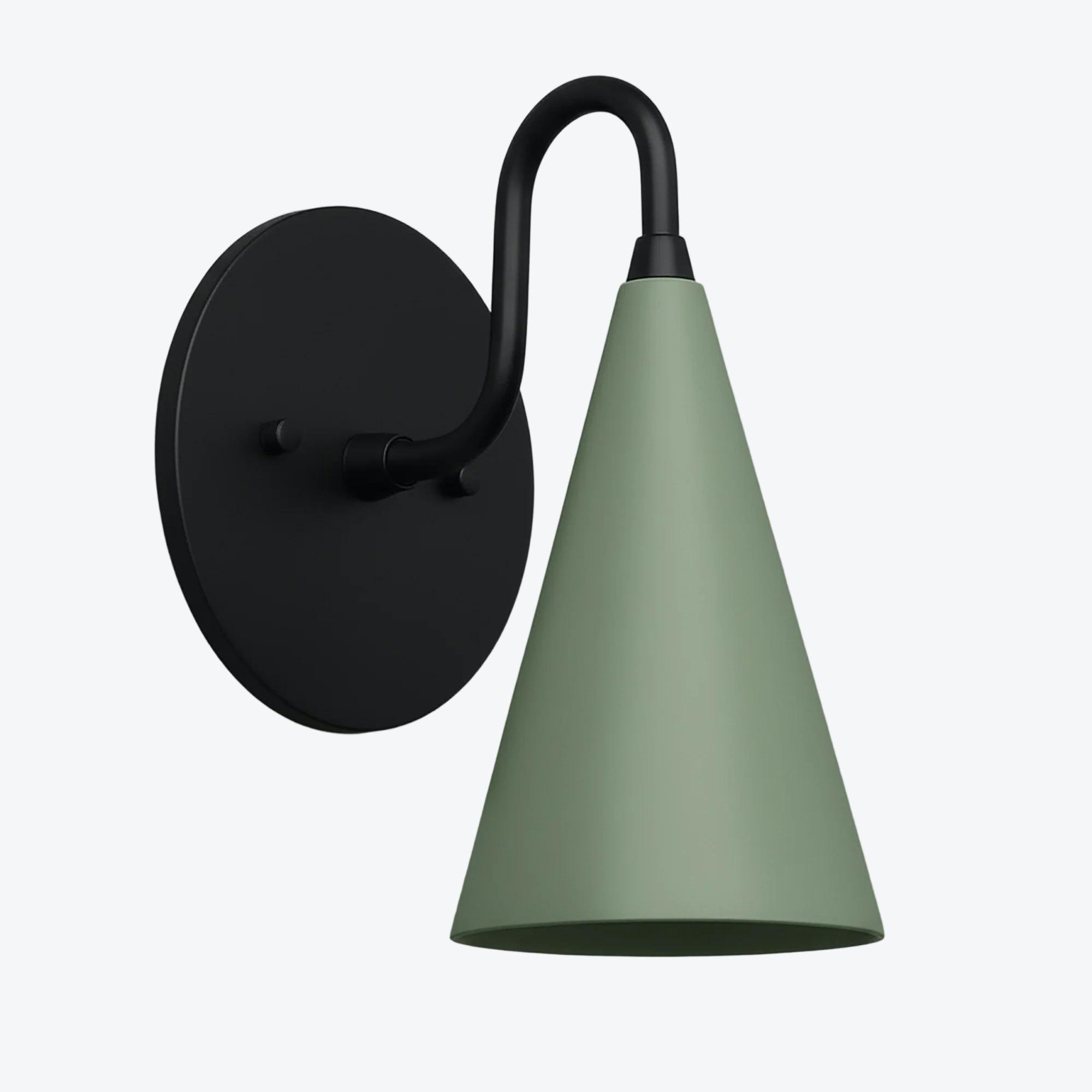 Curva metalen kegelvormige wandlamp - Vintage messing wandlamp voor hal of trappenhuis HL1967