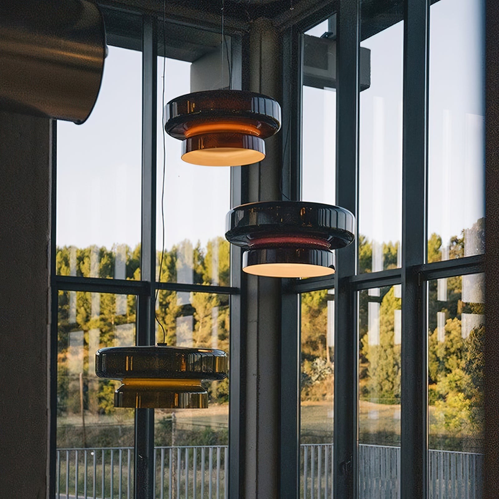 Boheemse Stijl Minimalistische Glazen Hanglamp HL382
