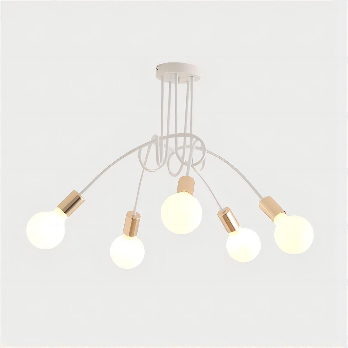 Scandinavische creatieve twist multi head kroonluchter HL174