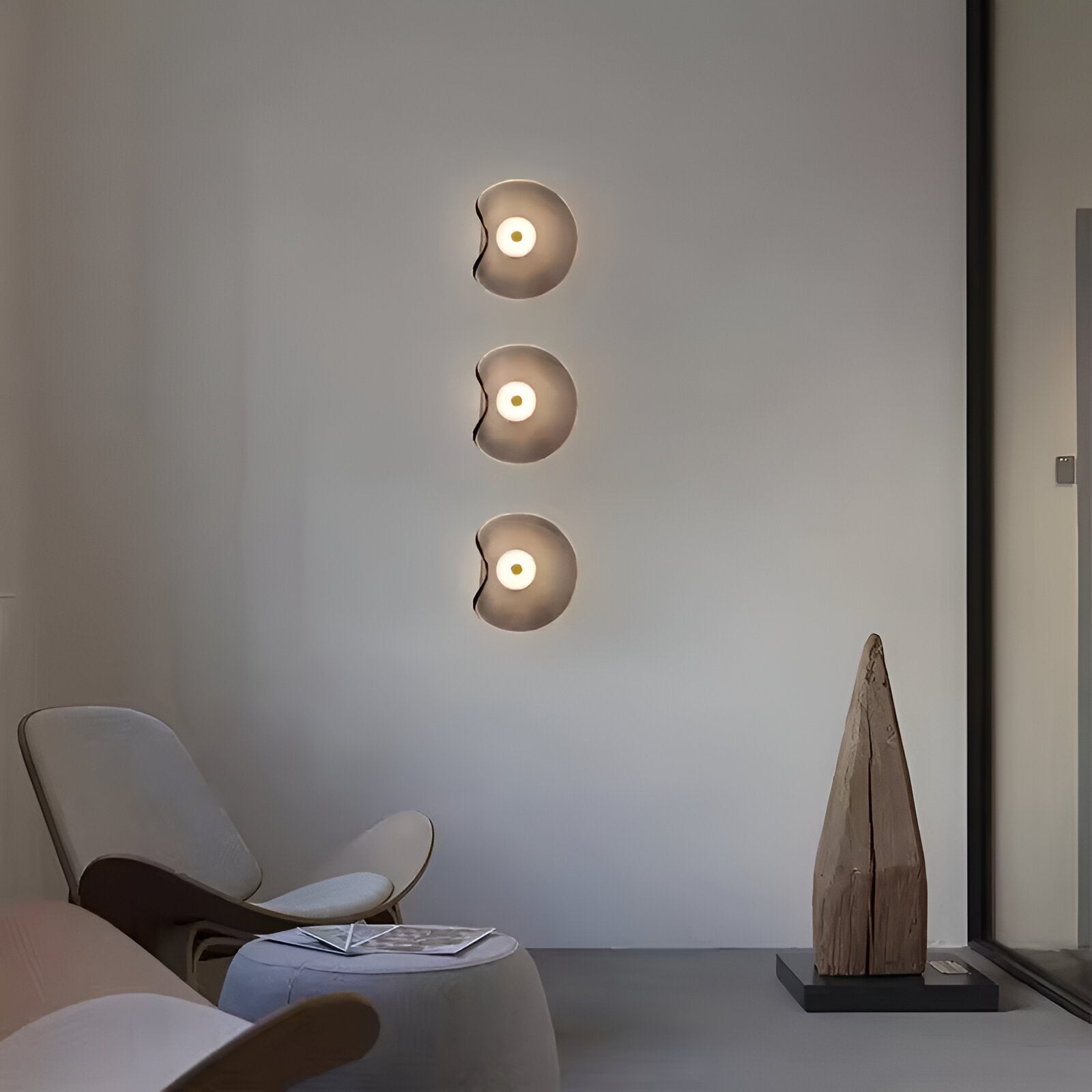 Nordic gebogen glazen Japanse stijl glazen stenen LED wandlamp HL1294