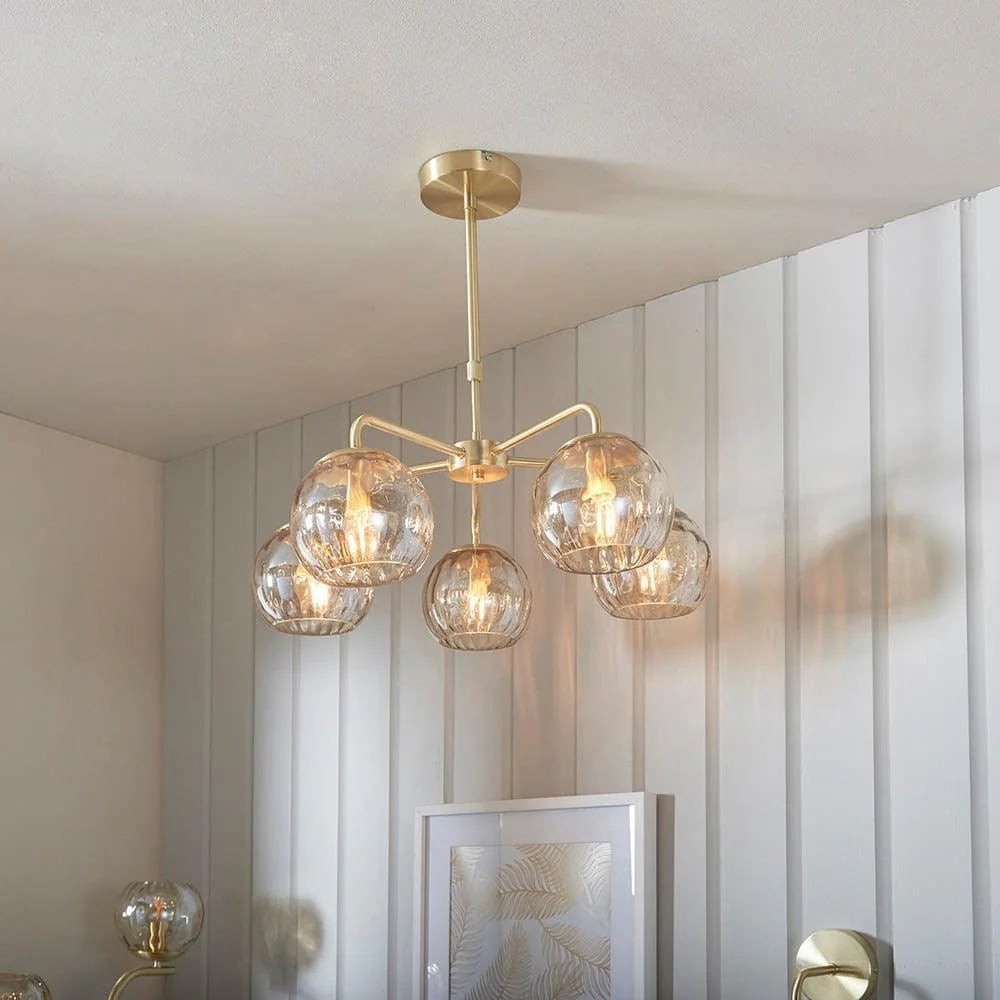 Tracian Glass Mid-Century Modern Globe Hanglamp voor de Eetkamer HL2041