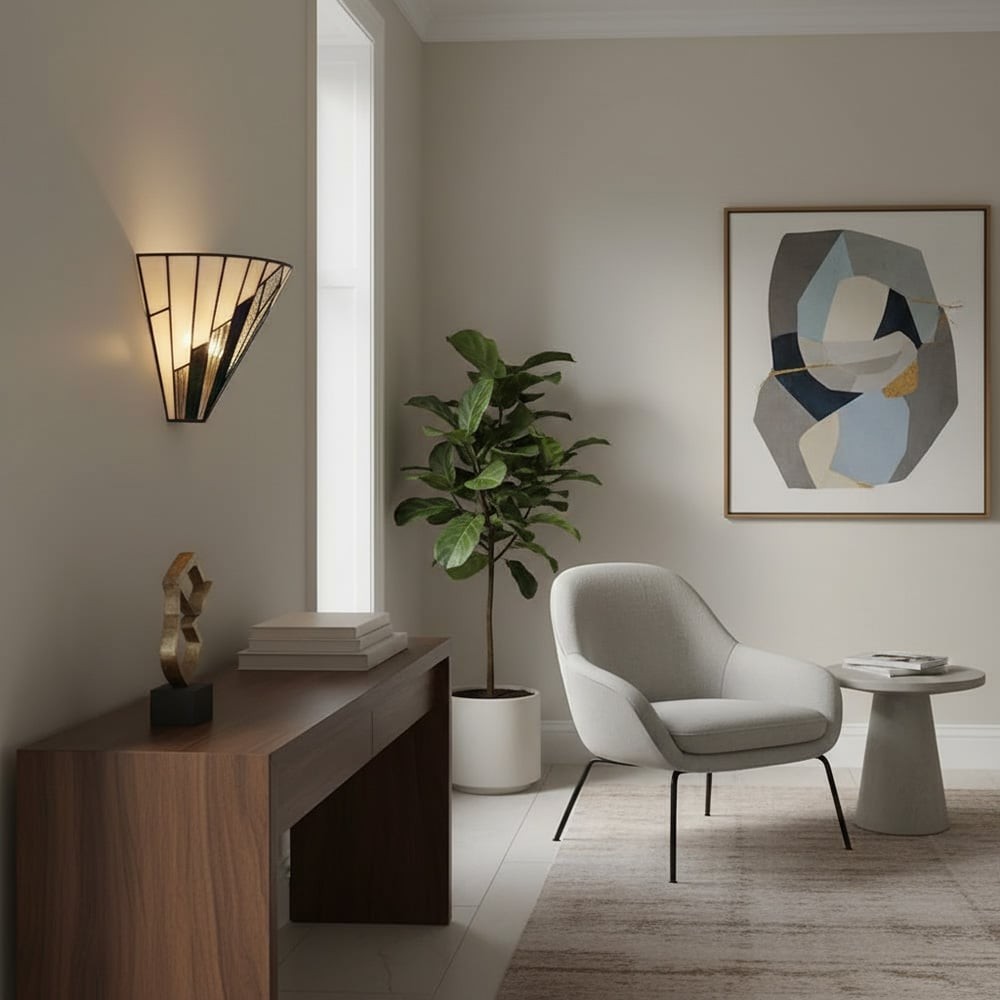 Astolyn Tiffany Artistieke Glazen Design Wandlamp - Hallway Radiance HL1827