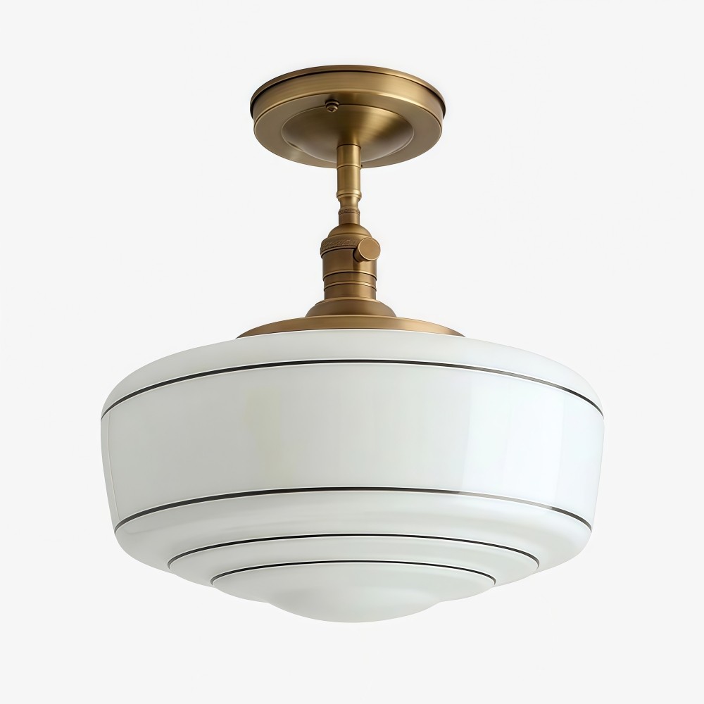 Nalaviro moderne plafondlamp - glazen kap voor woonkamer en hal HL2424