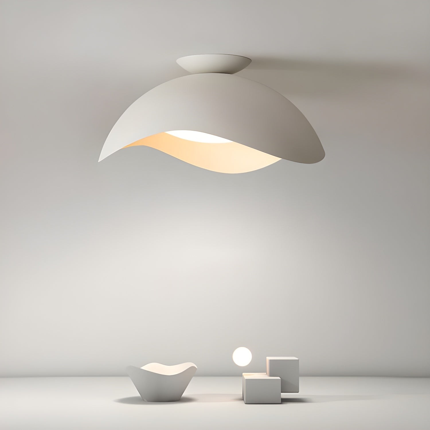 Eenvoudige Wave Plafondlamp HL744