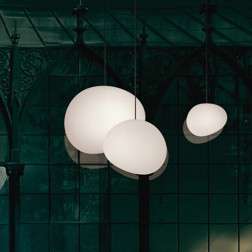 Art Deco Stonea Melkglazen Hanglamp