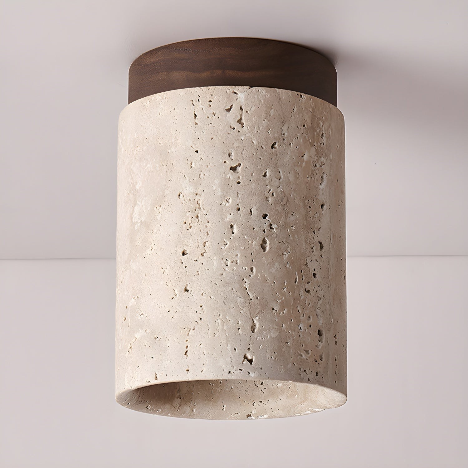 Marmeren Travertijn Kolom Plafondlamp HL901