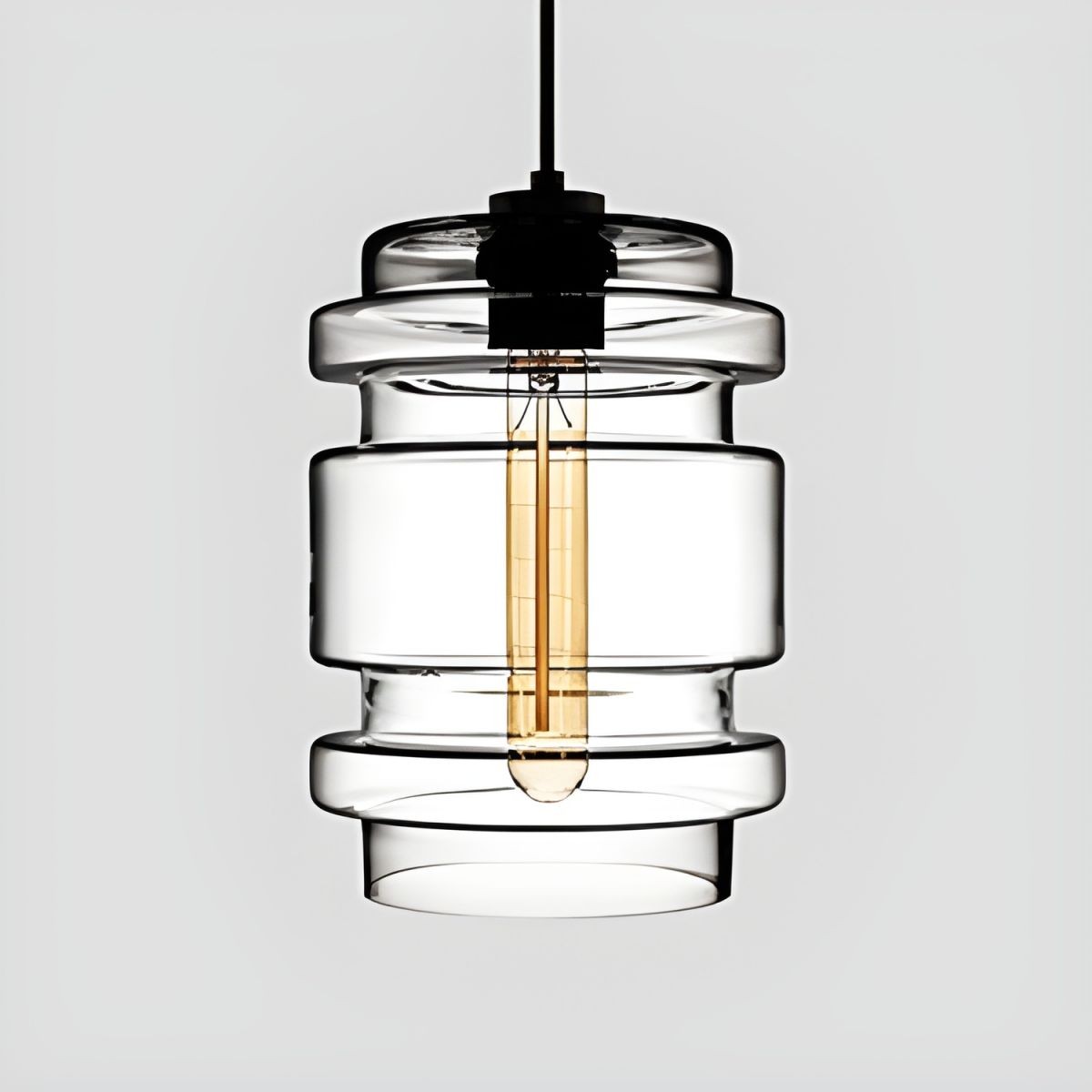 Hanglamp in de Crystalline-serie - Geblazen Glas Veelkleurige Glazen Hanglamp HL1056