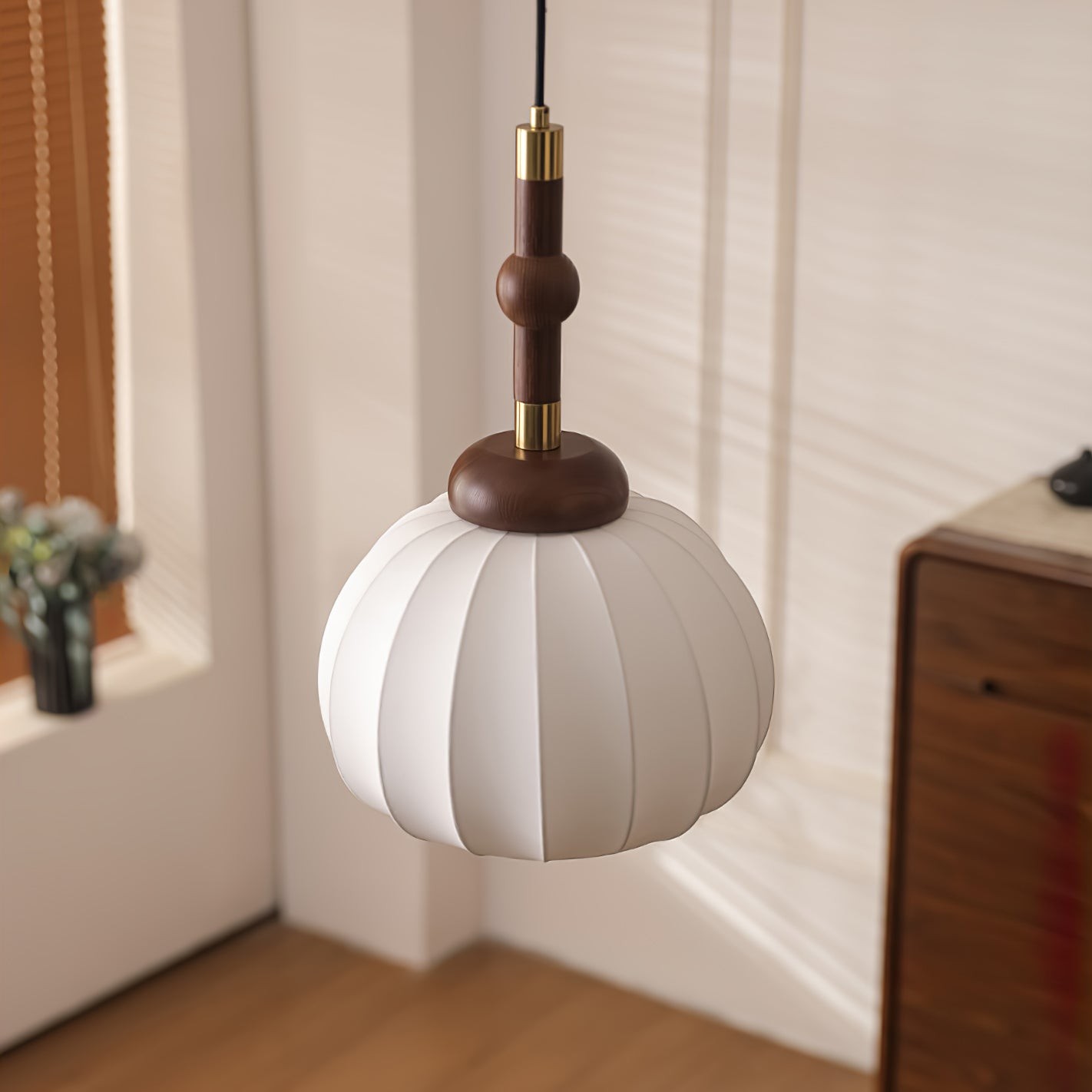 Zijden bol hanglamp HL741