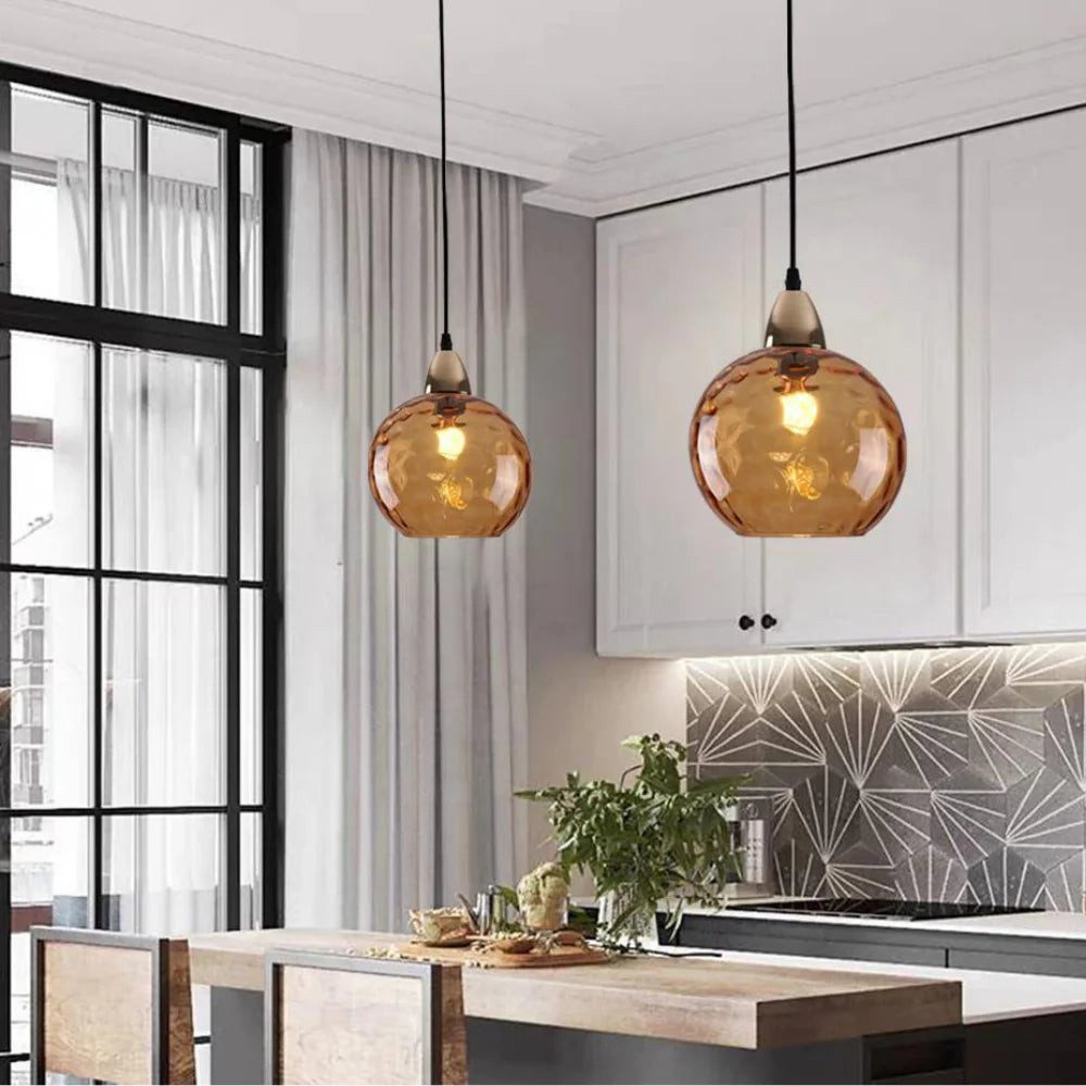 Moderne LED Nordic plafondlamp met glazen bol HL1288