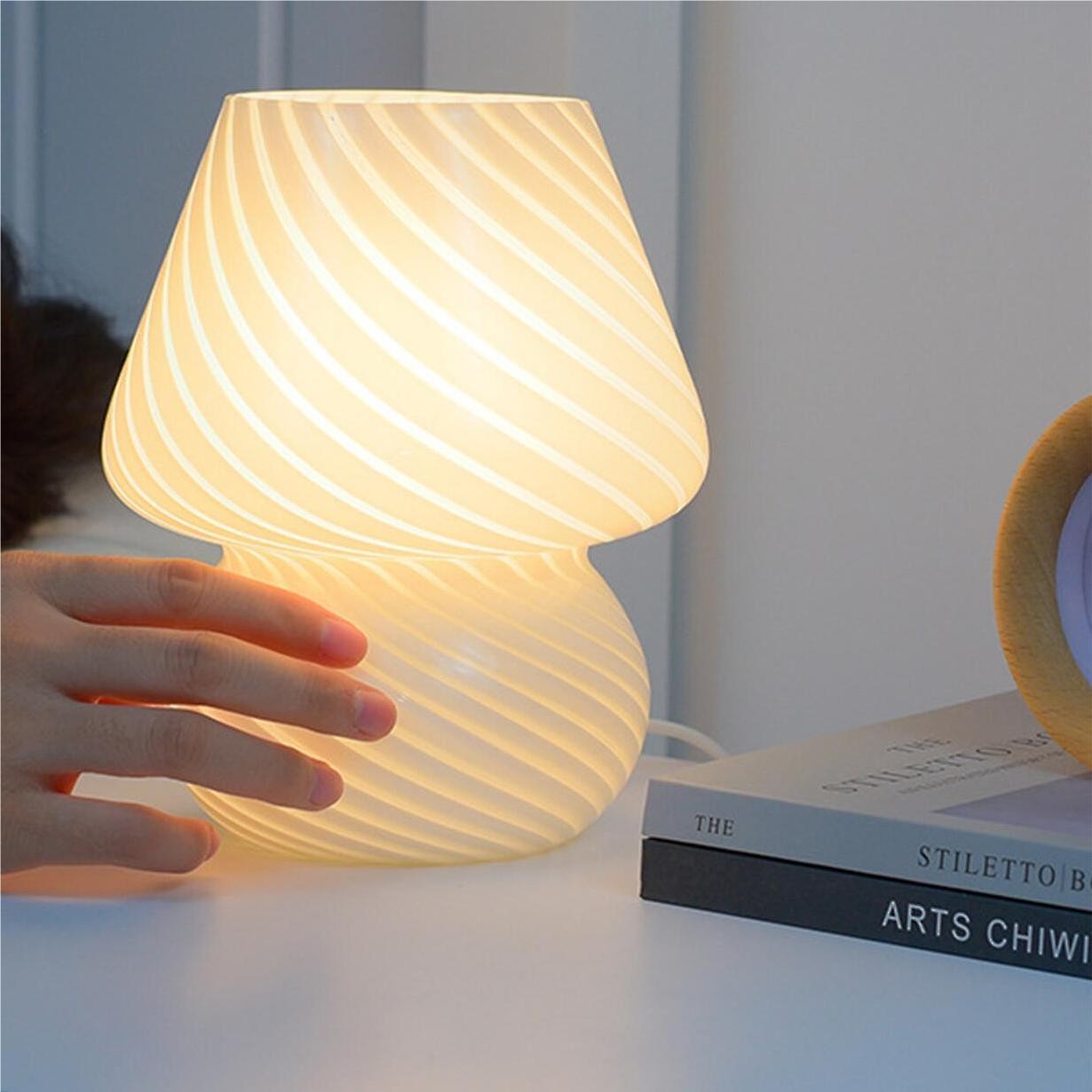 Slaapkamer Nachtkastje Nordic Glass Mushroom Tafellamp HL15