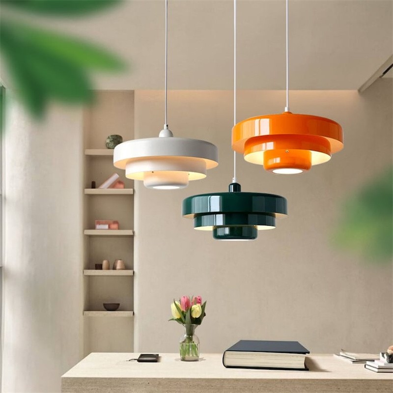 Macaron Disc Hanglamp - Scandinavische Meerlaagse Hanglamp van Metaal voor de Keuken HL179