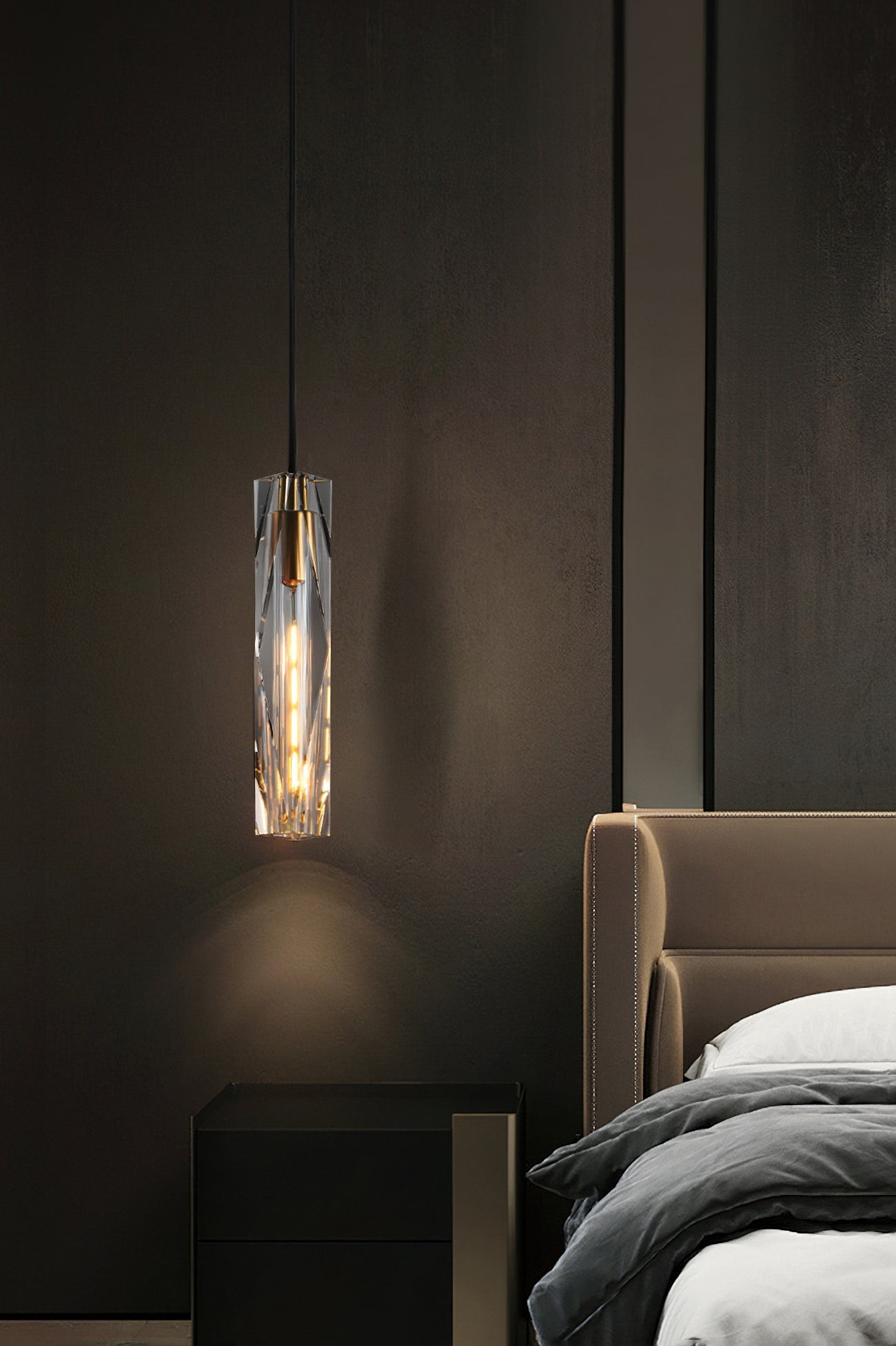 Kristallen koperen hanglamp HL1130