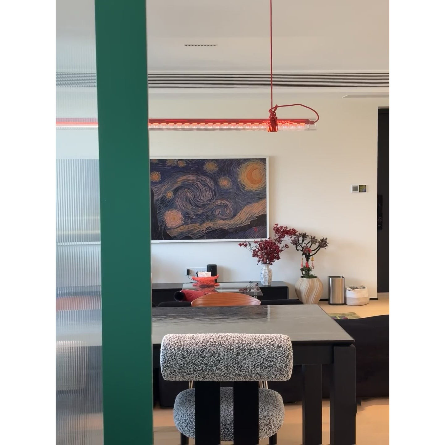 Buisvormige lineaire LED-hanglamp HL3249