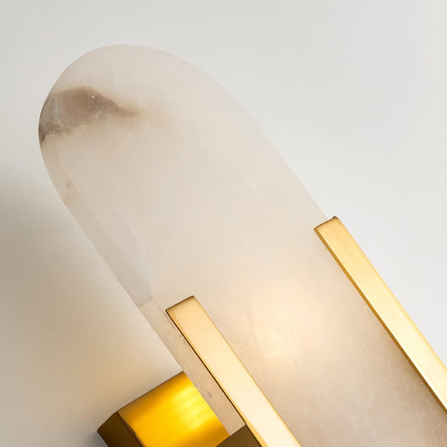 Alabaster Verlengde Plug In Wandlamp HL714