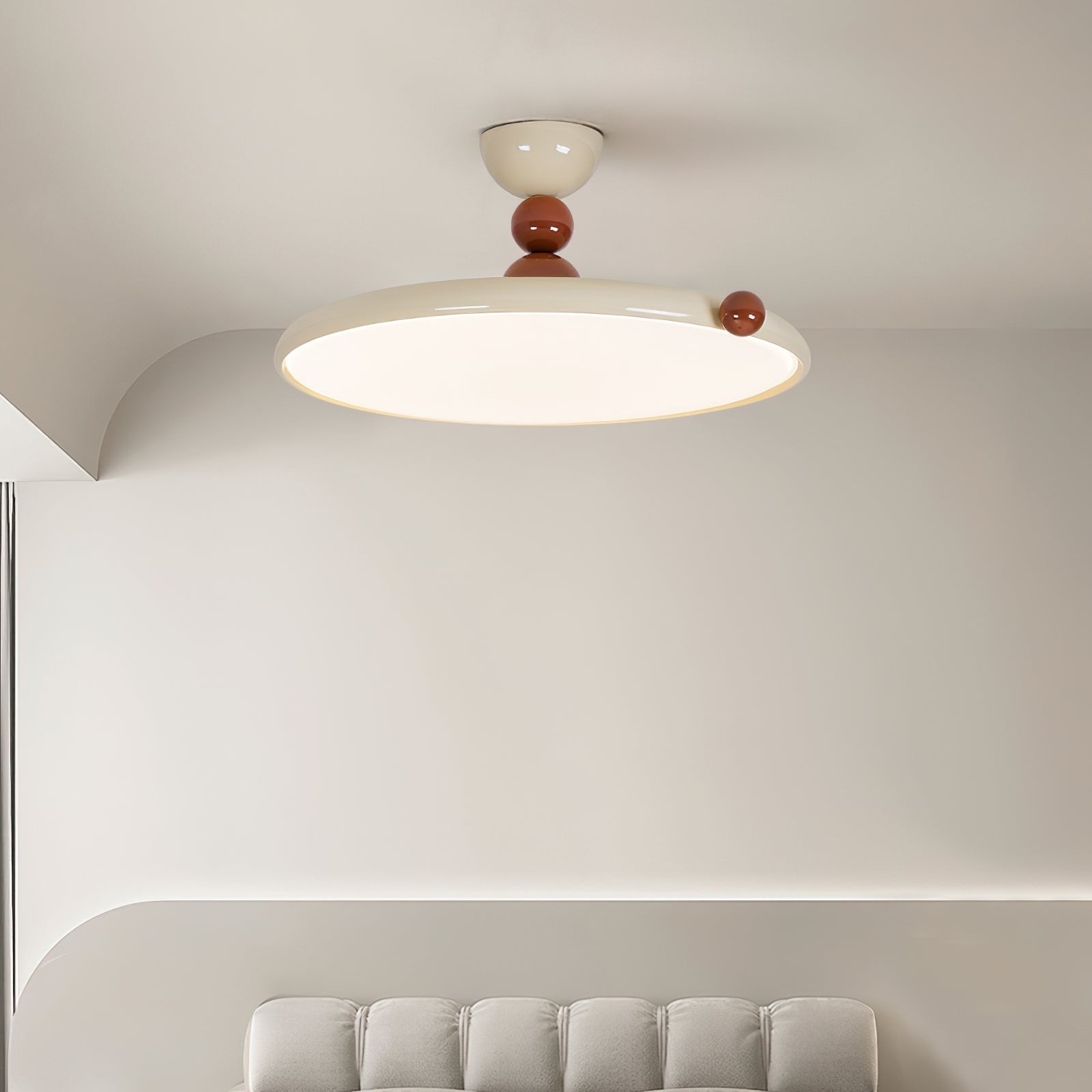 Franse stijl retro ronde vliegende schijf plafondlamp HL704