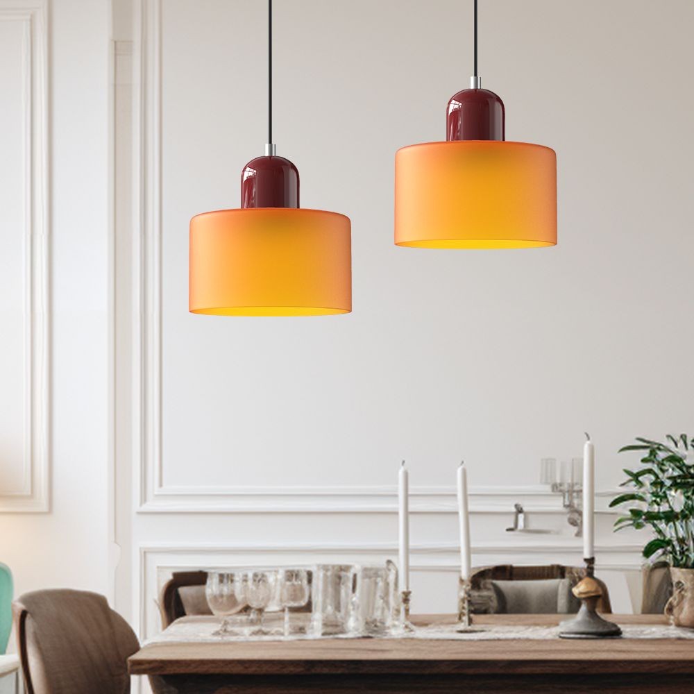 Kalo Cilinder Hanglamp - Glazen Lamp in Scandinavische Stijl voor Eet en Slaapkamer HL107