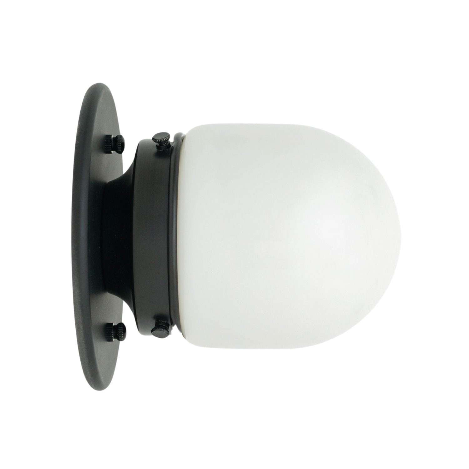 Opaalglas plafond- en wandlamp - Art Deco kleine bolvormige armatuur HL1662