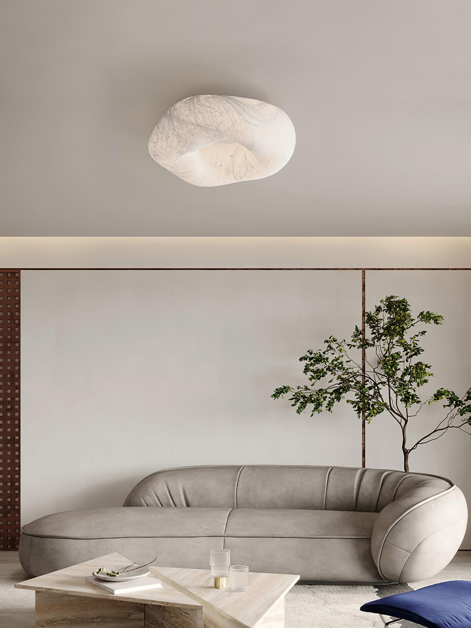 Moderne eenvoudige zijden LED-plafondlamp voor de woonkamer HL920