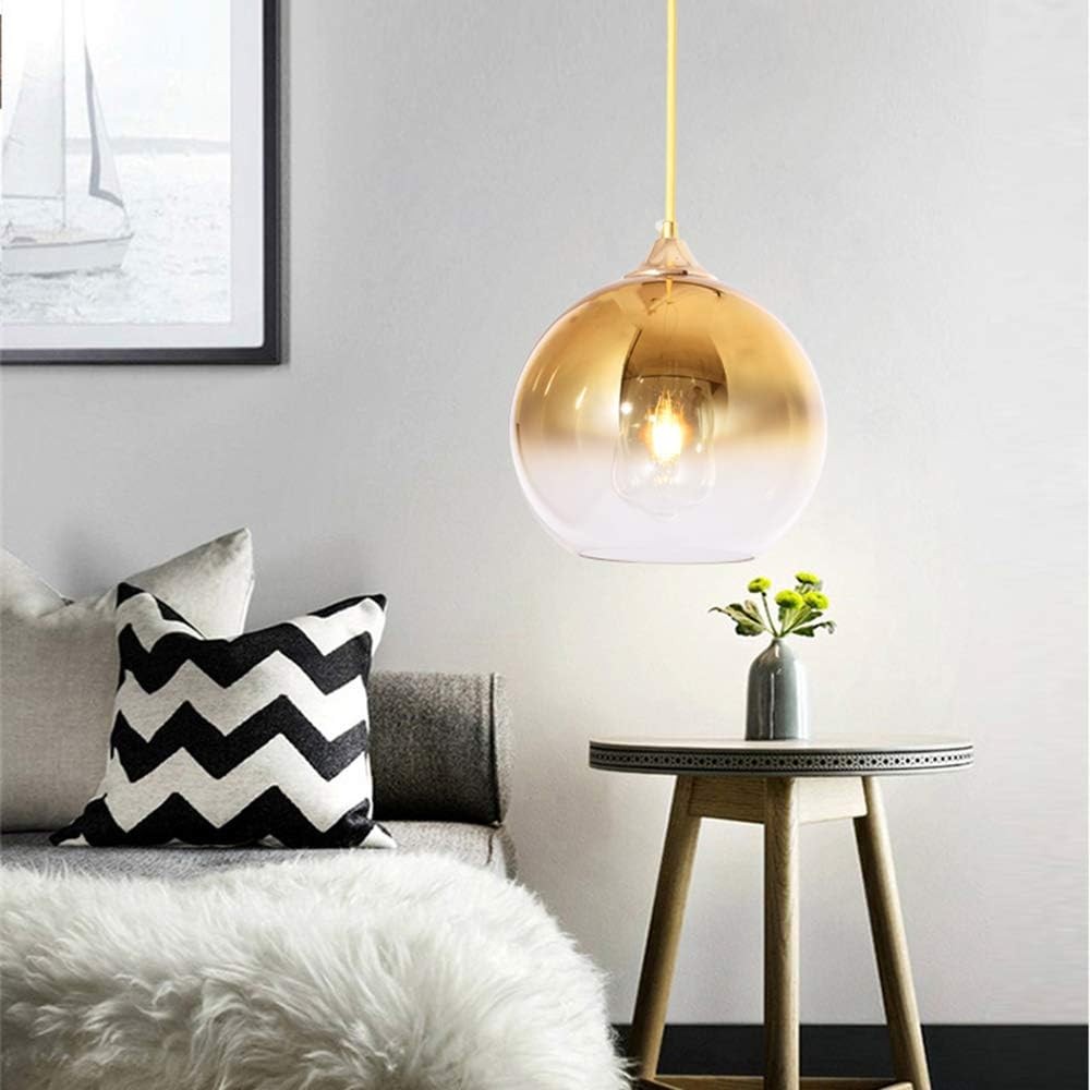 Moderne Glazen Bol Hanglamp Met Verloop HL70
