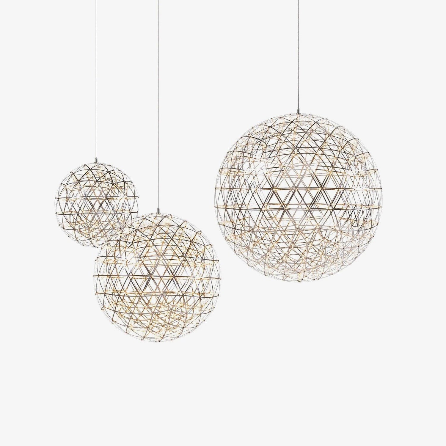 Zilveren Spark Ball hanglamp HL1407