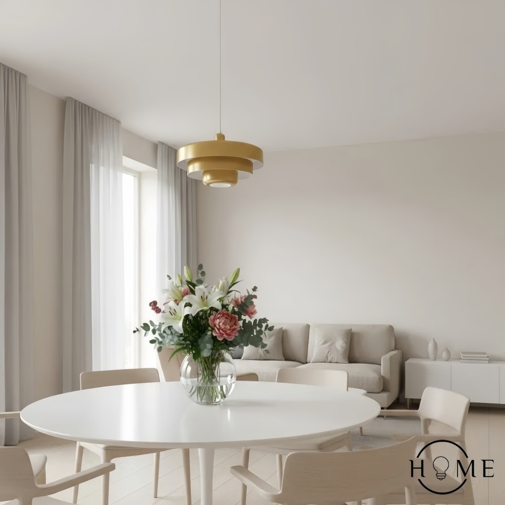 Macaron Disc Hanglamp - Scandinavische Meerlaagse Hanglamp van Metaal voor de Keuken HL179