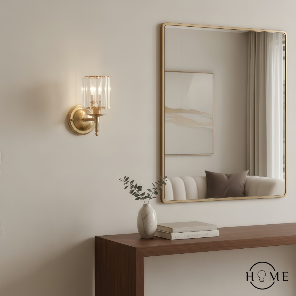 Vintage luxe kristallen wandlamp HL1405