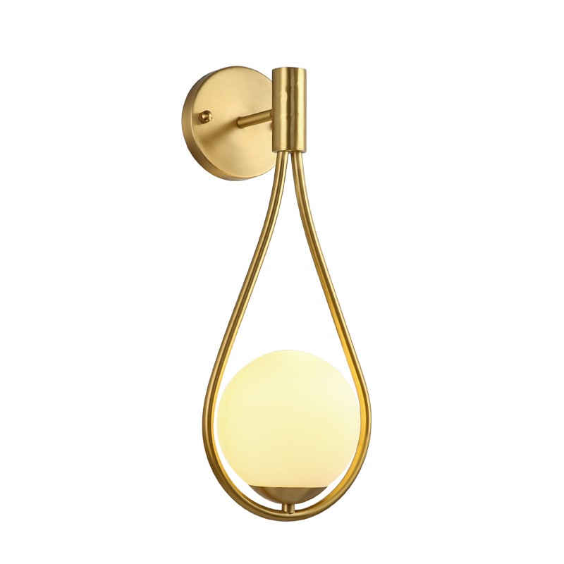 Messing ijdelheid Wandlamp