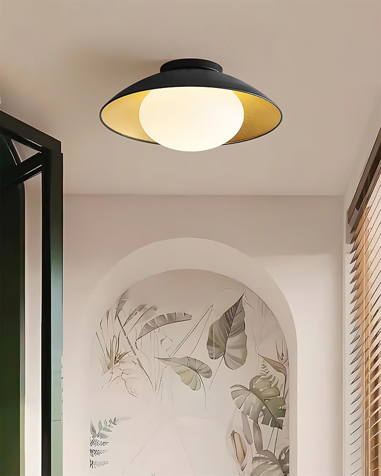 Franse Retro Vliegende Schotel Kom Plafondlamp HL713
