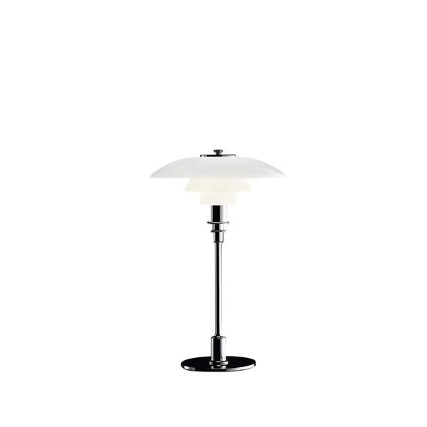 Glazen tafellamp met Multilayer roestvrij staal