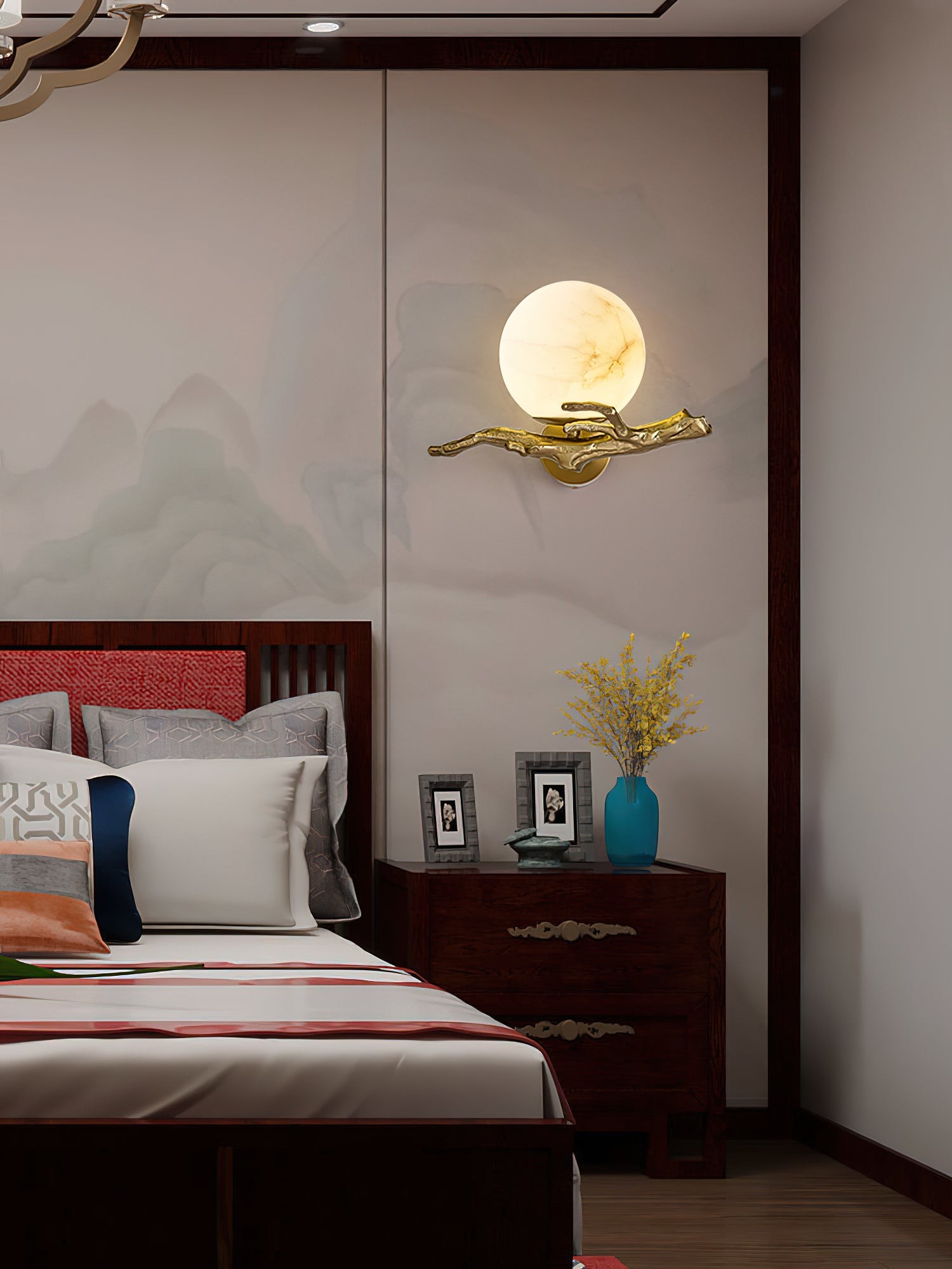Retro Twigs Alabaster wandlamp HL2988