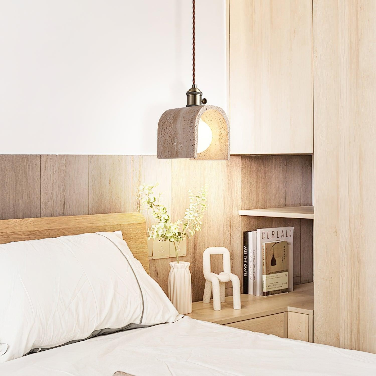 Alagusmo Minimalistische Travertin Hanglamp HL3445