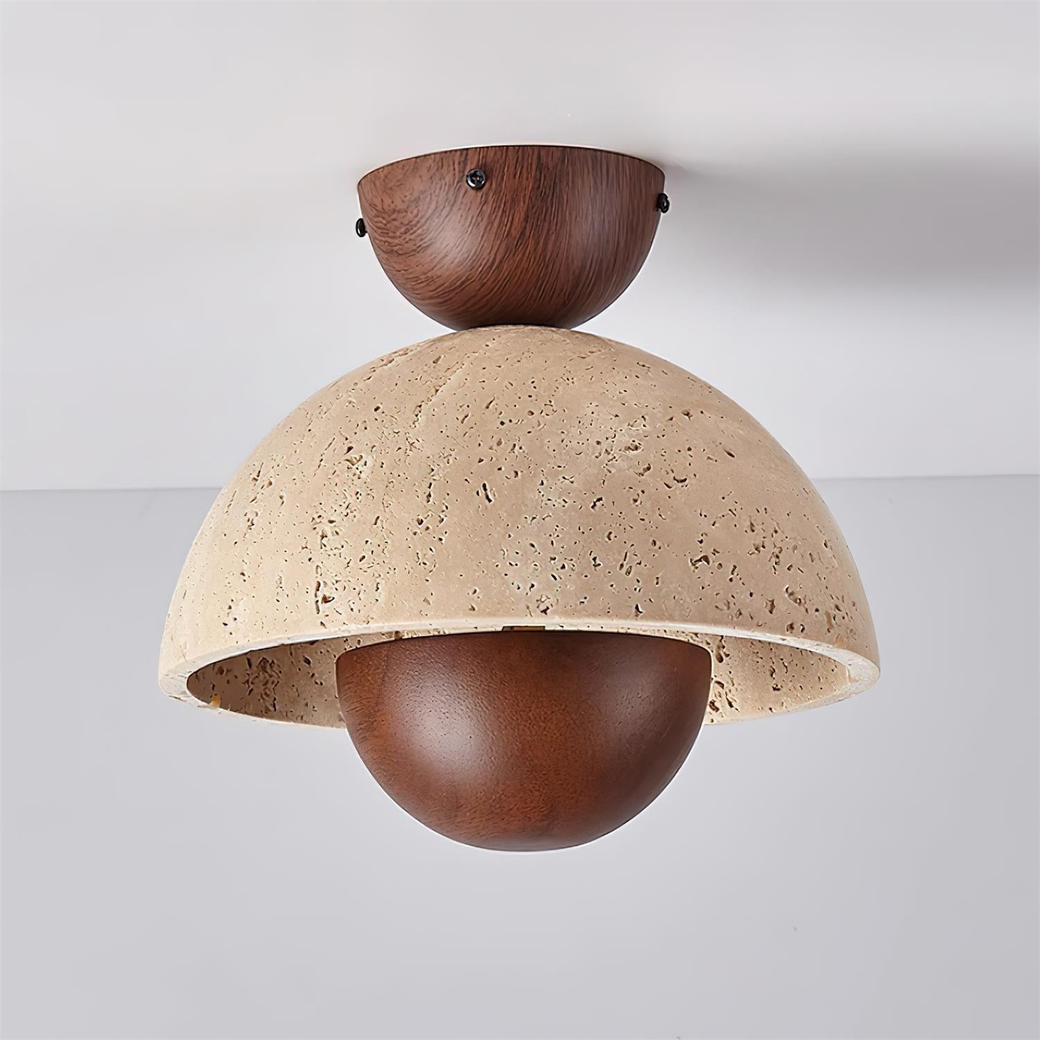 Japanse houten omgekeerde plafondlamp HL884