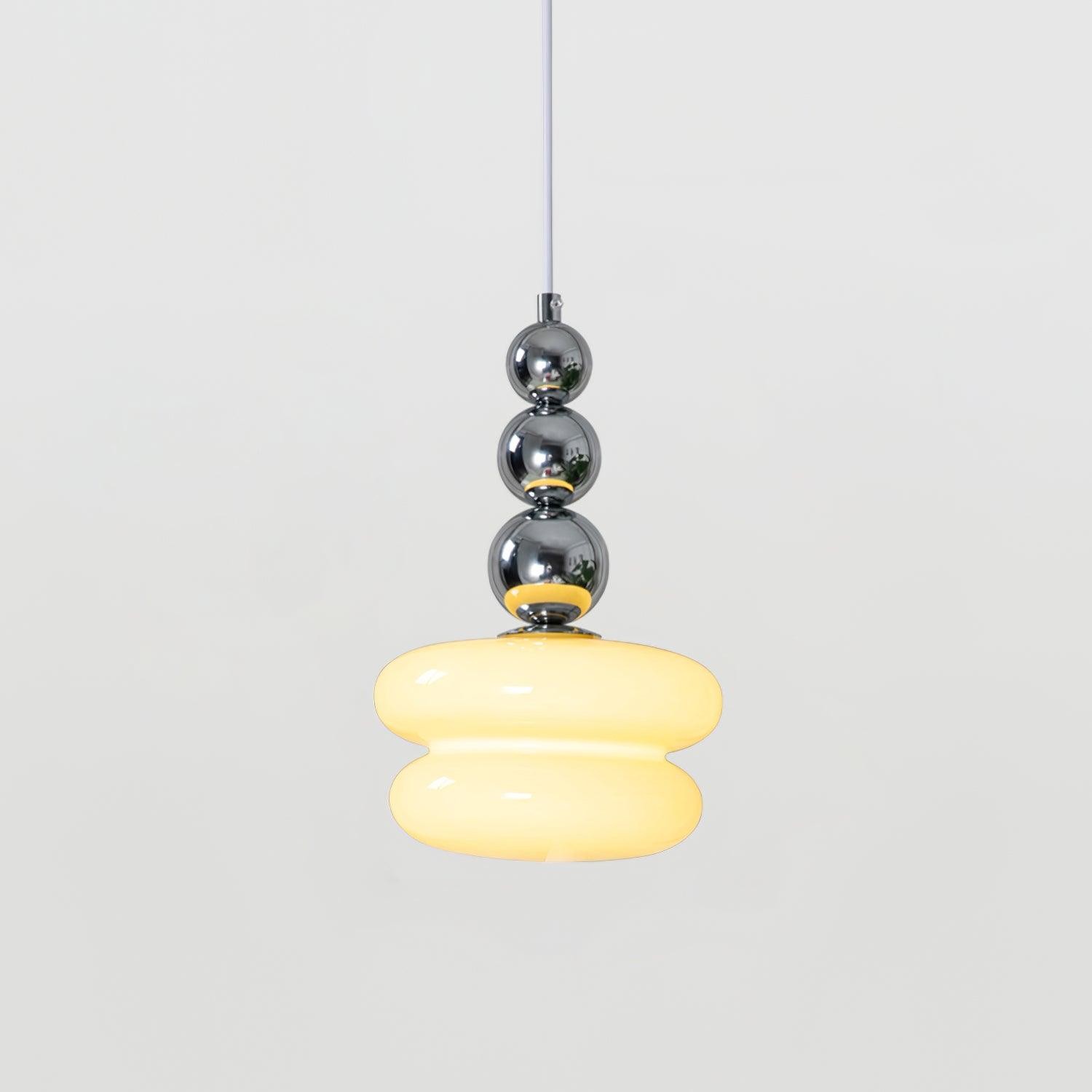 Hedendaagse Scandinavische glazen bolvormige hanglamp voor woonkamer HL689