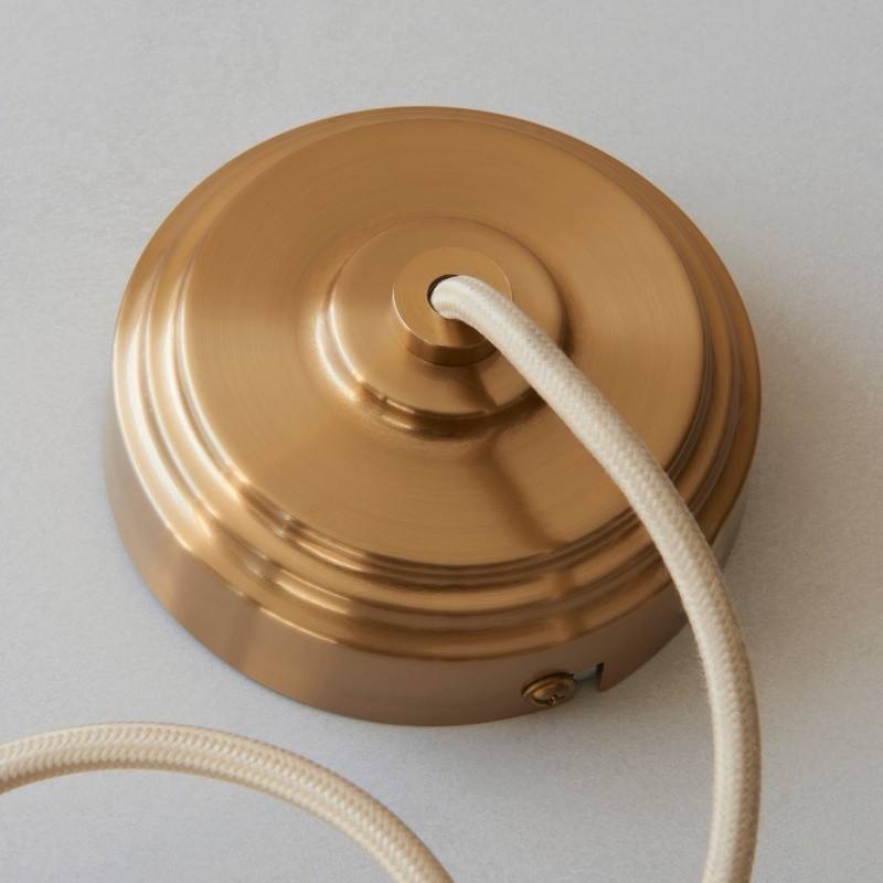 Plaitar Moderne Messing Hanglamp - Minimalistische Plafondlamp met Gevlochten Snoer voor Gang HL2190