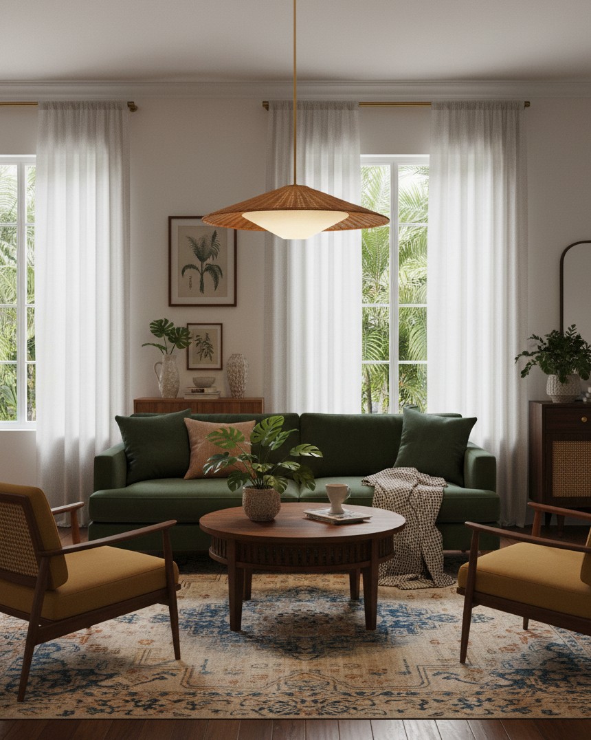 Oosterse hanglamp HL2864