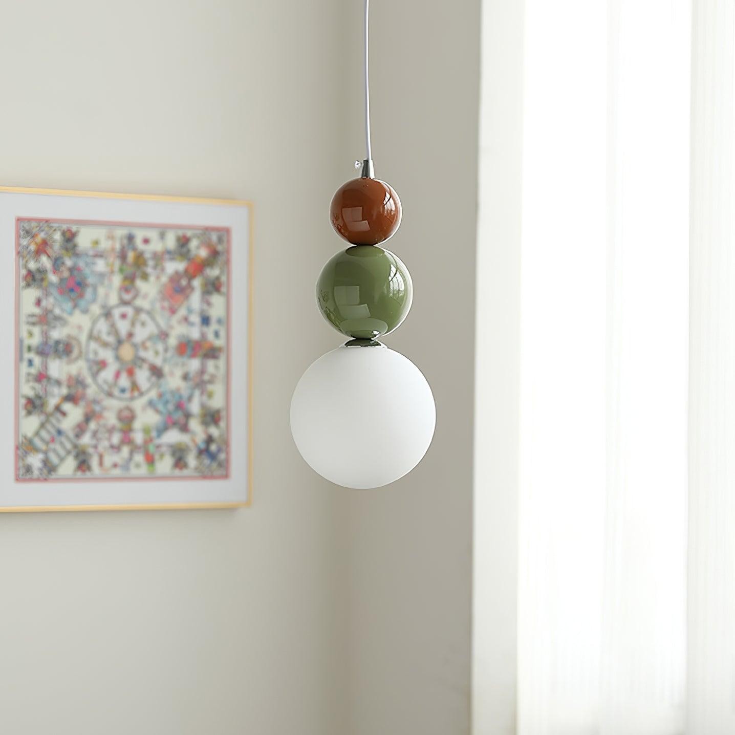 Nordic Cream Moderne Eenvoudige Dot Hanglamp HL460