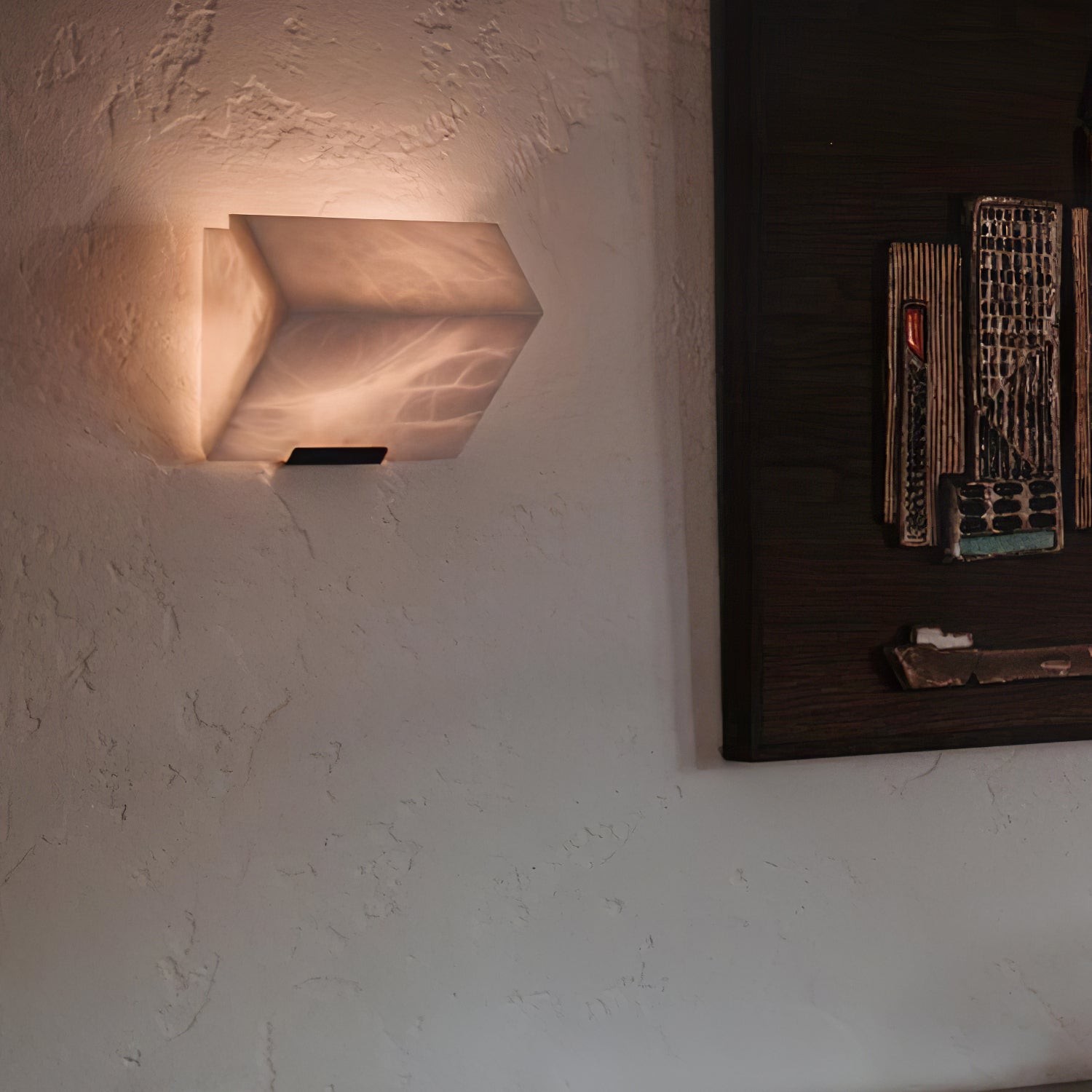 Albasten wandlamp voor trappenhuis HL3201
