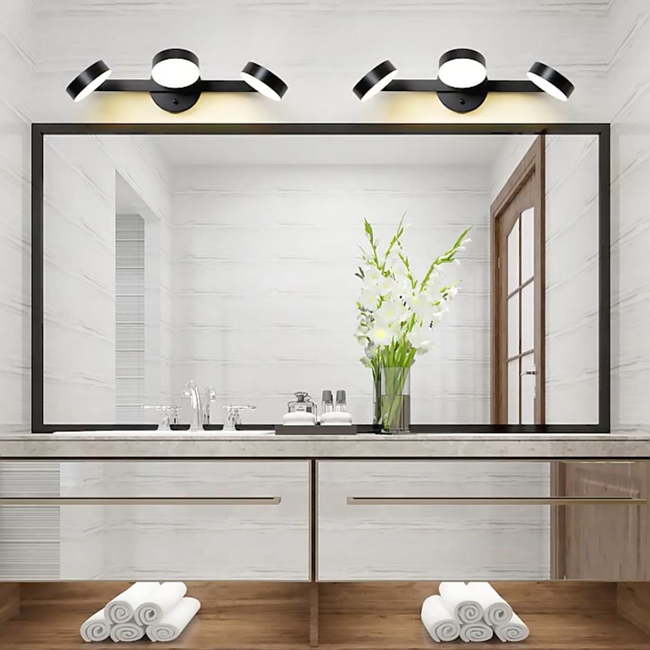 Verstelbare badkamerijdelheid wandlamp HL238