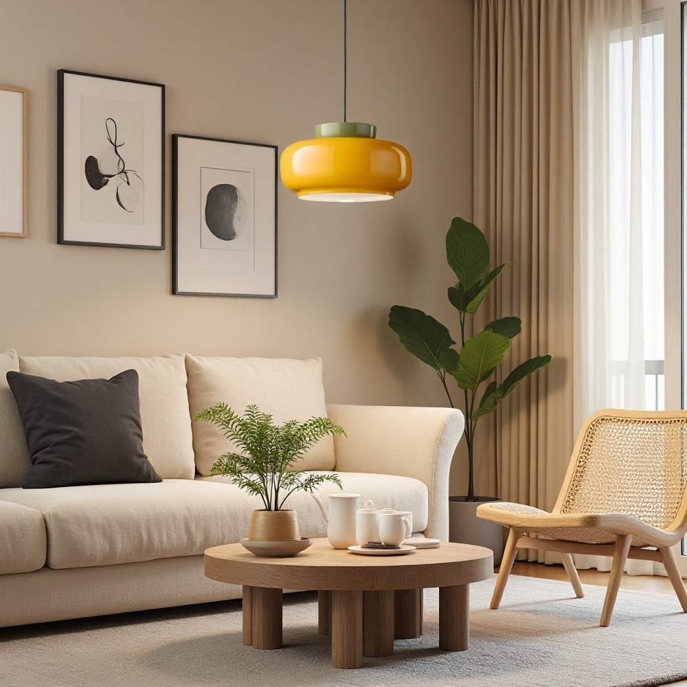Middeleeuwse Bauhaus Disc Orb Maracanã hanglamp HL1018