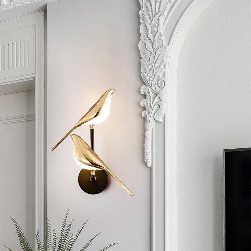 LumiVogel - Moderne wandlamp in vogelvorm HL3323