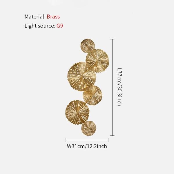 Lotus Leaf Wandlamp