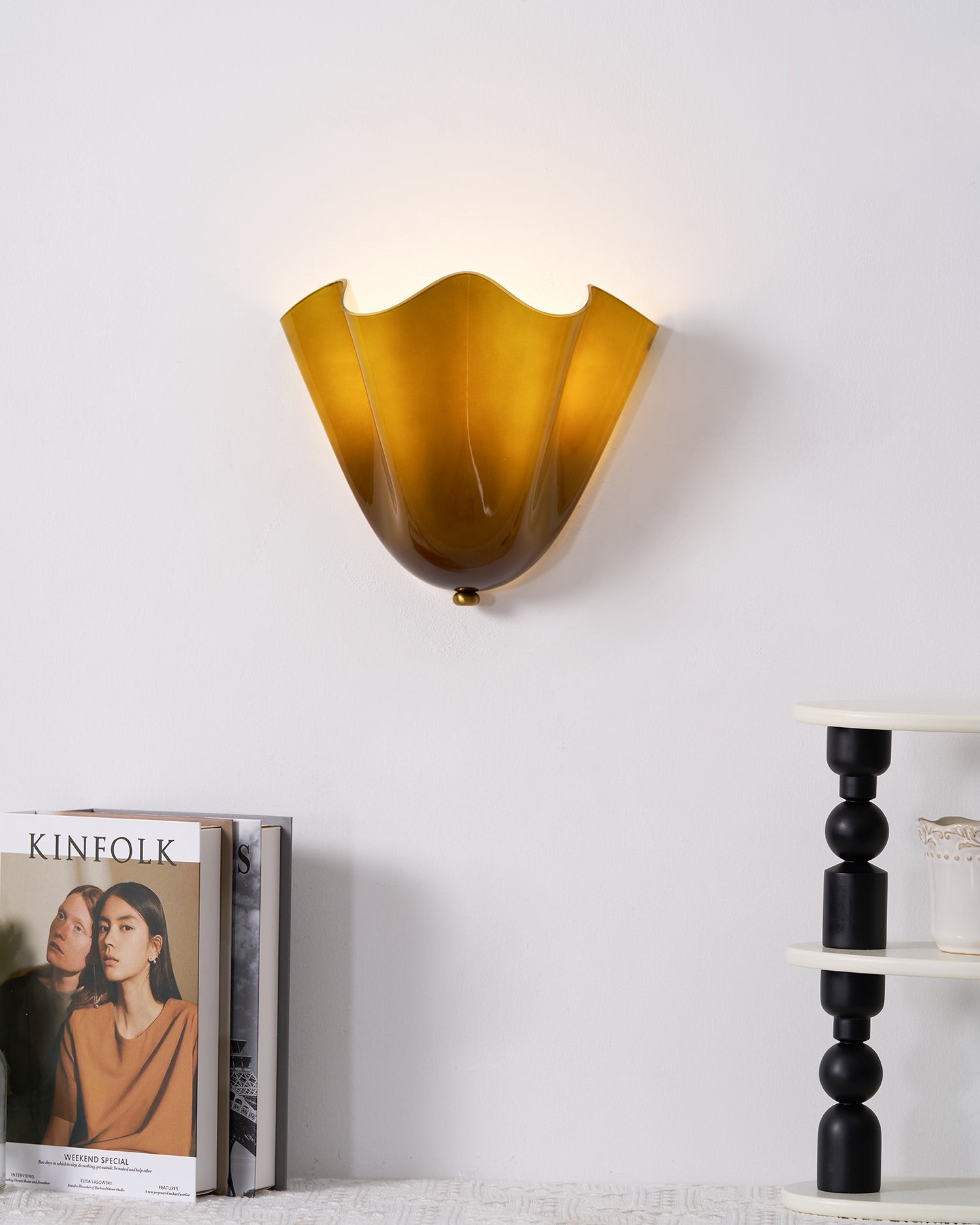 Bellina moderne wandlamp - Artisanaal glas Vera lamp voor interieurdecoratie HL1643