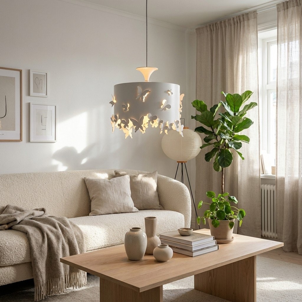 Alaria Design Hanglamp - Artistieke hanglamp met sfeervolle schaduw voor de woonkamer HL2305