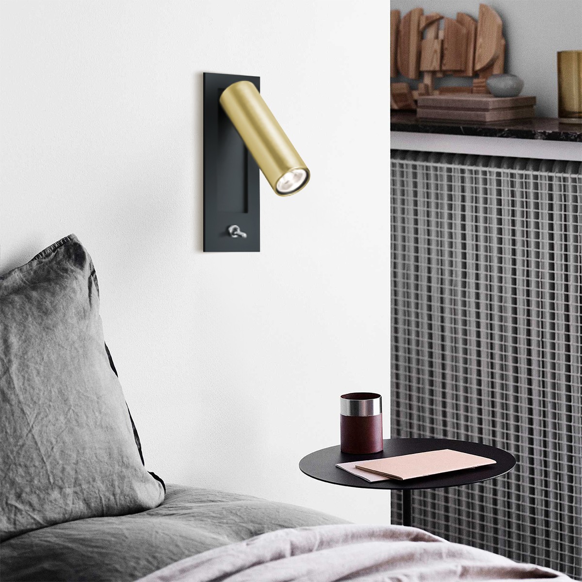 Moderne Ronde Buis Metalen LED Wandlamp HL925