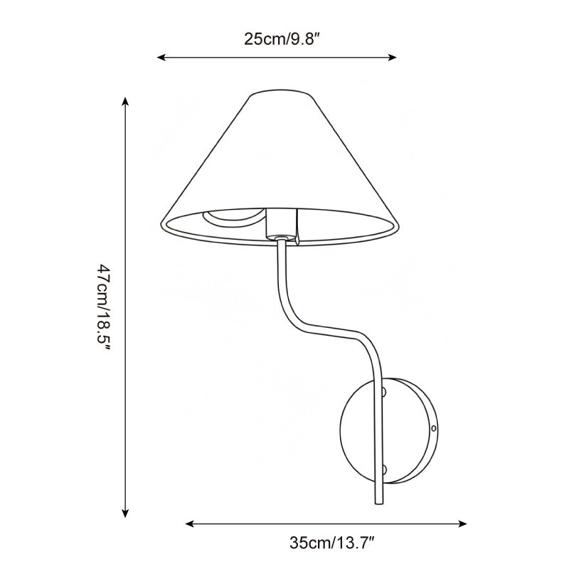 Scharlakenrode wandlamp HL2772