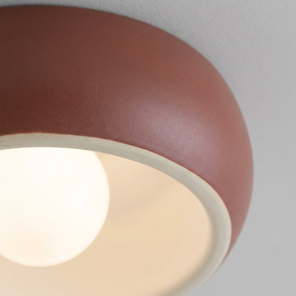 Aurelox ronde plafondlamp met vlakke montage, strak geometrisch ontwerp - moderne binnenverlichting HL2483