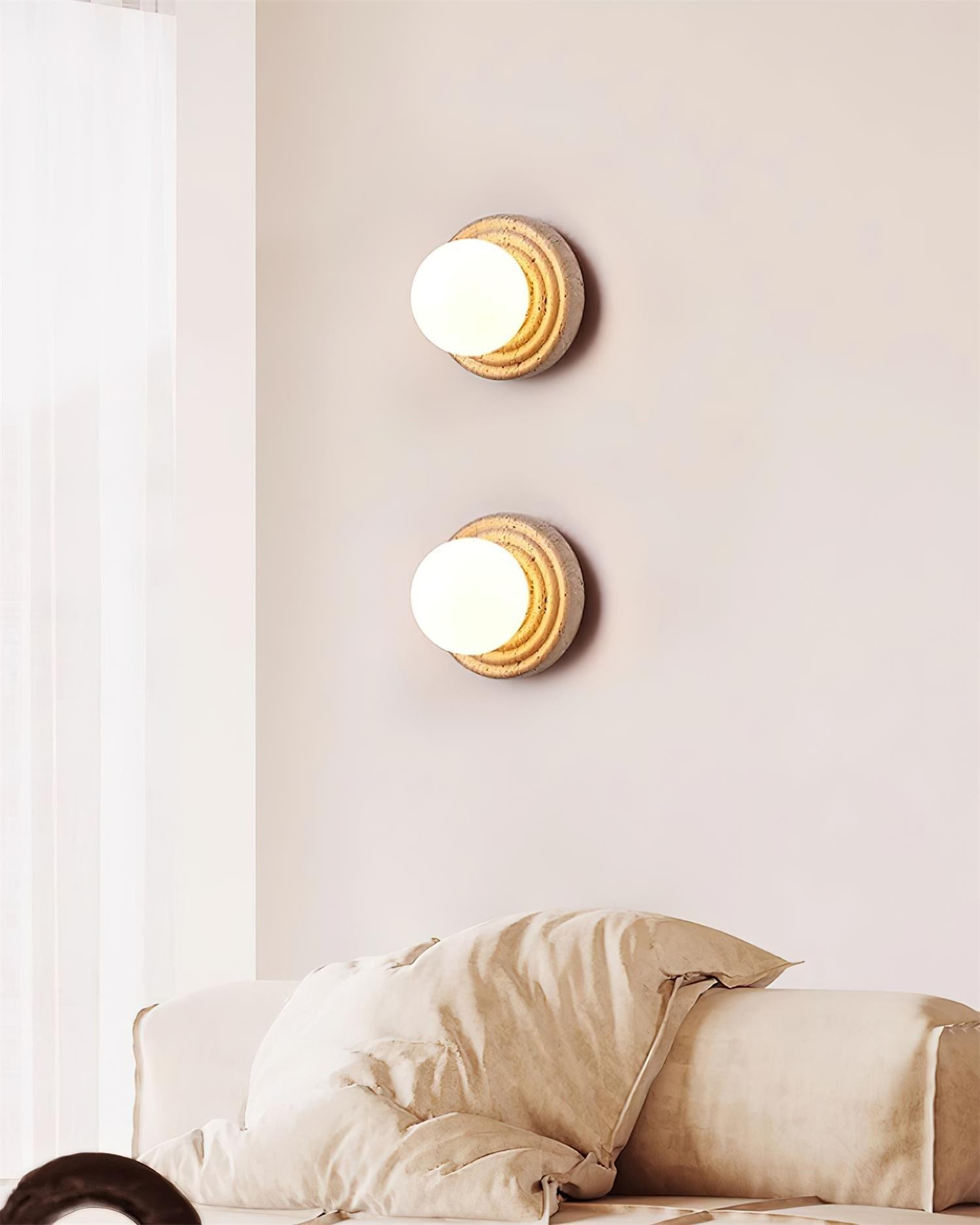 Moderne minimalistische ronde wandlamp HL470