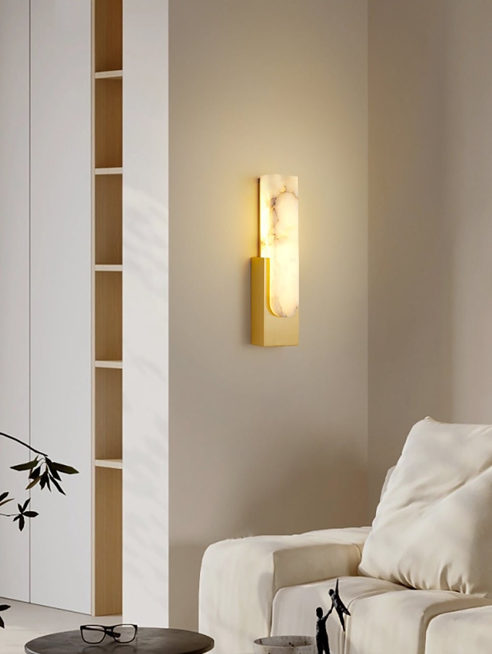Agatha alabaster wandlamp HL2948